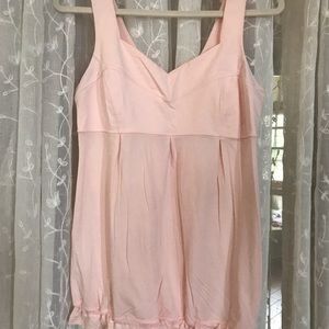 Lululemon pink drawstring tank 10
